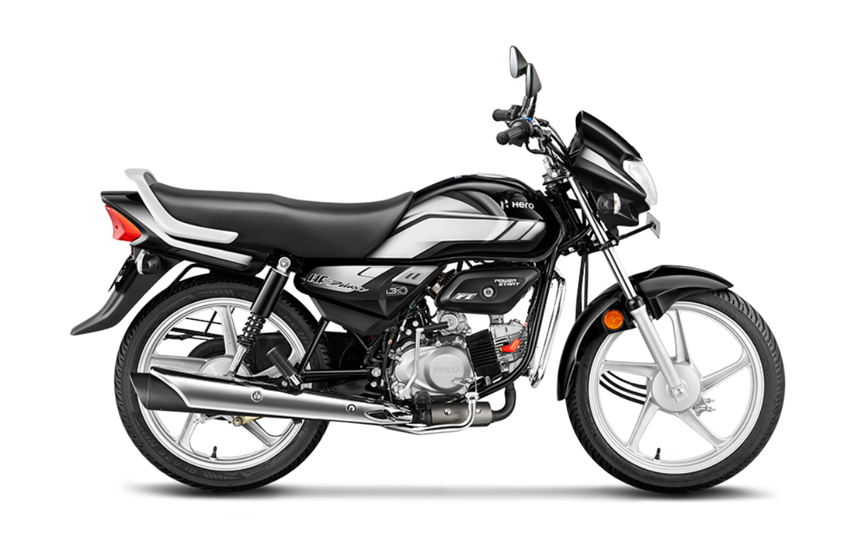 Buy Hero HF Deluxe Standard Black Grey Stripe Bike from Aapli